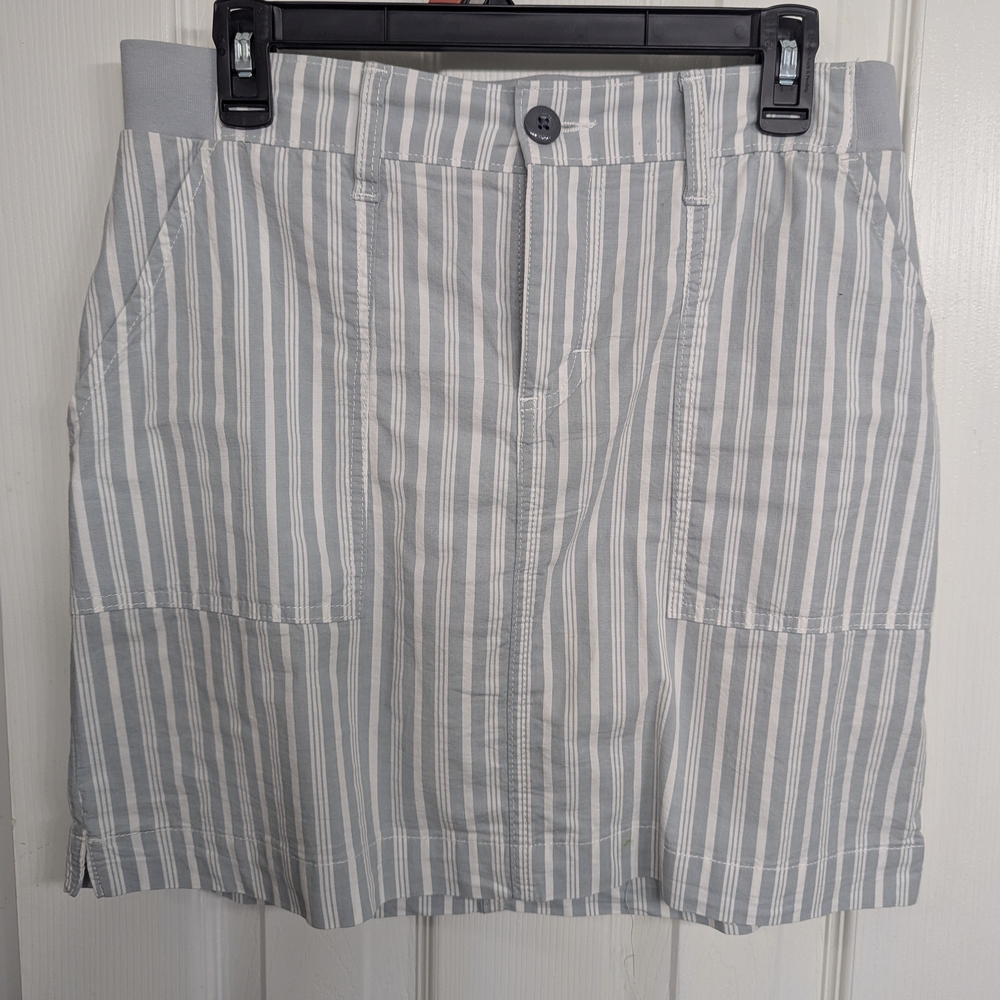Striped Gray Women's Skirt
